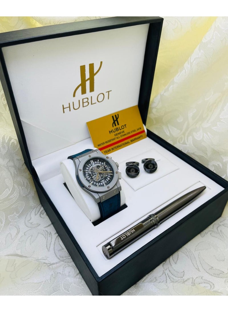 هوبلو ساعه وكبك من هوبلو رجالية